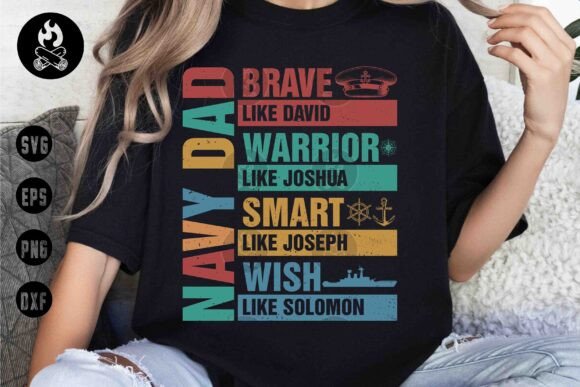 Design Review: Navy Dad SVG for Faith-Driven Military T-Shirt Graphics