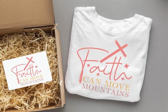 FAITH CAN MOVE Christian SVG PNG Design for T-Shirt & Craft Graphics