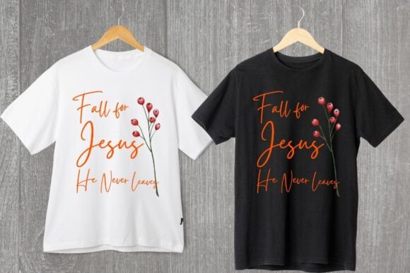 Fall for Jesus He Never Leaves POD Shirt: A Visual Review for Content Publishers