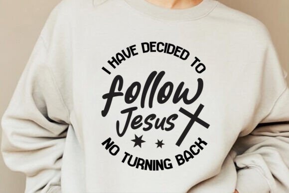 Follow Jesus SVG: Christian Graphic for T-Shirt Designs & Digital Products