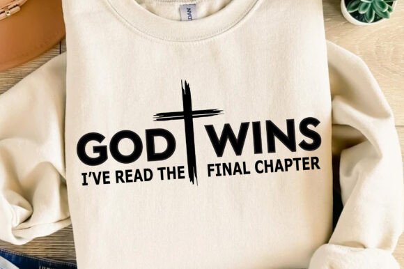 God Wins SVG: A Christian Graphic for T-Shirt Designs and Marketing Visuals