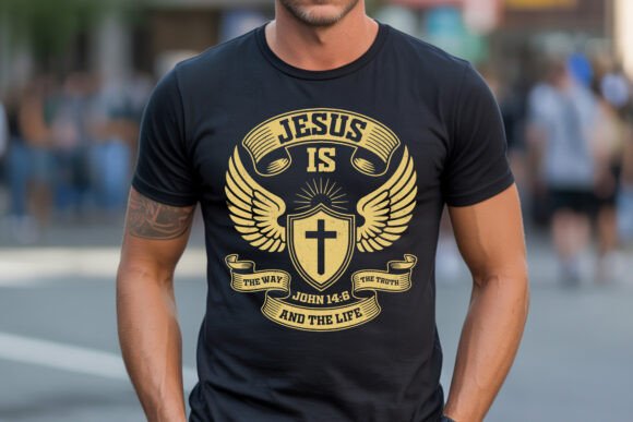 Jesus is the Way Truth Life SVG – Faith-Focused Graphics for T-Shirt Designs