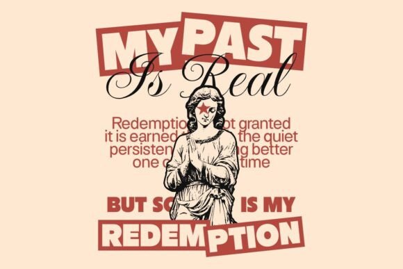 My Past Is Real Jesus Christian T-Shirt Design for Local Branding