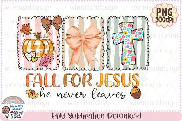 Preppy Fall for Jesus Christian Cross