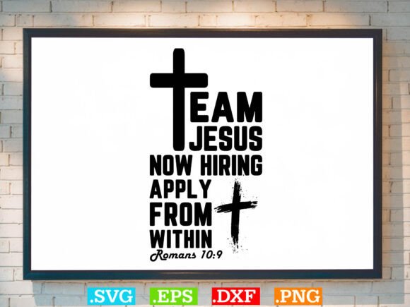 Team Jesus Now Hiring Apply T-shirt SVG – A Bold Graphic for Faith-Based Content